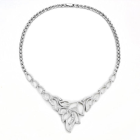 Rhodium Brass Jewelry Sets with AAA Grade CZ  in Clear