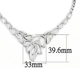 Rhodium Brass Jewelry Sets with AAA Grade CZ  in Clear