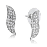 Rhodium Brass Jewelry Sets with AAA Grade CZ  in Clear