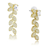 Gold Brass Jewelry Sets with AAA Grade CZ  in Clear