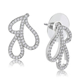Rhodium Brass Jewelry Sets with AAA Grade CZ  in Clear