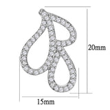 Rhodium Brass Jewelry Sets with AAA Grade CZ  in Clear