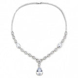 Rhodium Brass Jewelry Sets with AAA Grade CZ  in Clear