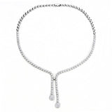 Rhodium Brass Jewelry Sets with AAA Grade CZ  in Clear