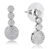 Rhodium Brass Jewelry Sets with AAA Grade CZ  in Clear