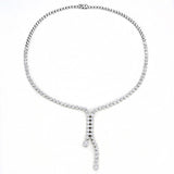 Rhodium Brass Jewelry Sets with AAA Grade CZ  in Clear