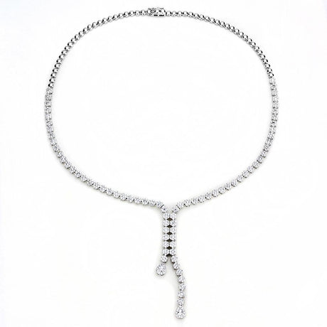 Rhodium Brass Jewelry Sets with AAA Grade CZ  in Clear