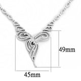 Rhodium Brass Jewelry Sets with AAA Grade CZ  in Clear
