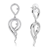 Rhodium Brass Jewelry Sets with AAA Grade CZ  in Clear