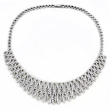 Rhodium Brass Jewelry Sets with AAA Grade CZ  in Clear
