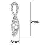 Rhodium Brass Jewelry Sets with AAA Grade CZ  in Clear