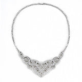 Rhodium Brass Jewelry Sets with AAA Grade CZ  in Clear