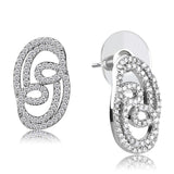 Rhodium Brass Jewelry Sets with AAA Grade CZ  in Clear