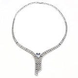 Rhodium Brass Jewelry Sets with AAA Grade CZ  in Clear