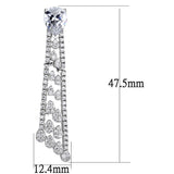 Rhodium Brass Jewelry Sets with AAA Grade CZ  in Clear