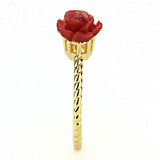 Gold Brass Ring with Synthetic Synthetic Stone in Siam