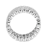 Rhodium Brass Ring with AAA Grade CZ in Clear