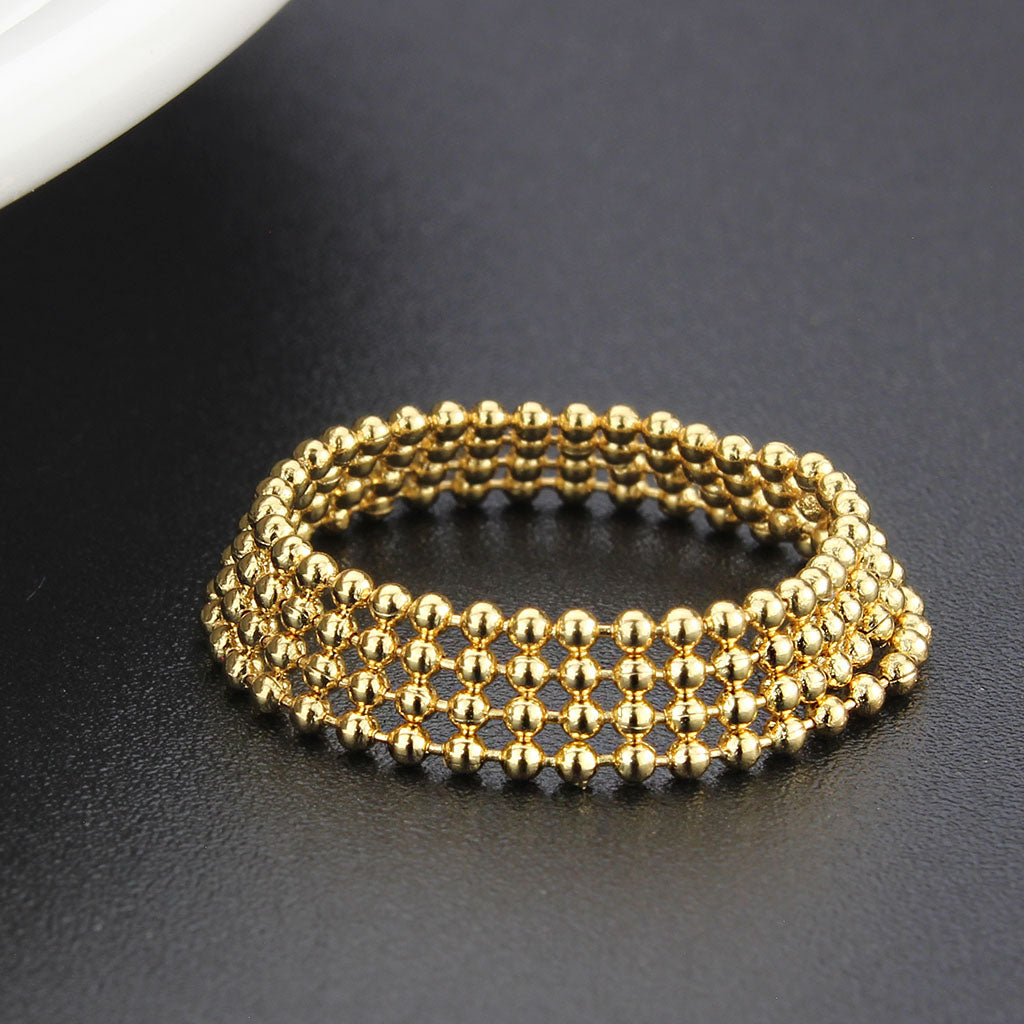 Rhodium Brass Ring with No Stone in No Stone