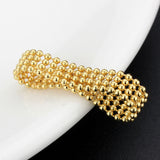 Rhodium Brass Ring with No Stone in No Stone