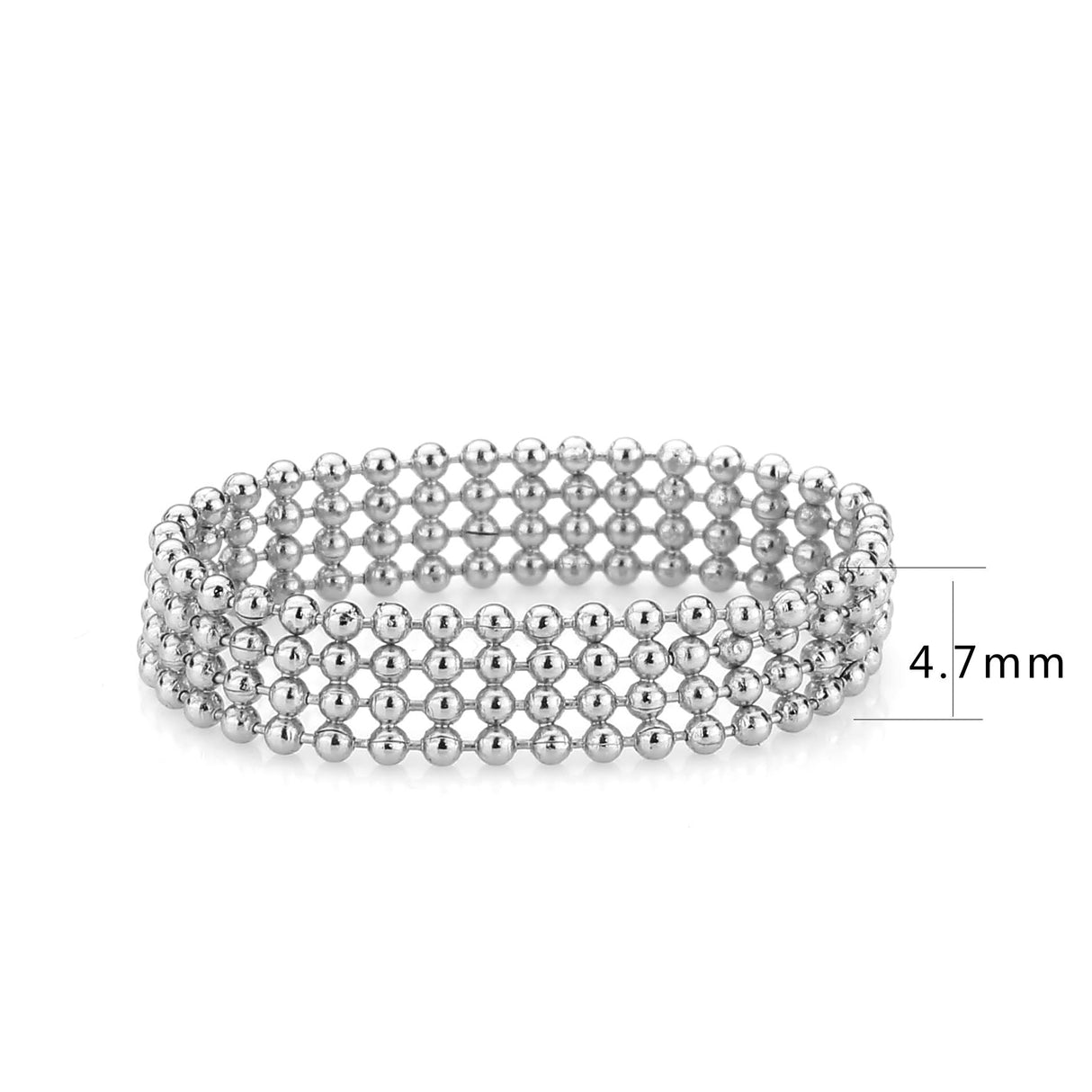 Rhodium Brass Ring with No Stone in No Stone