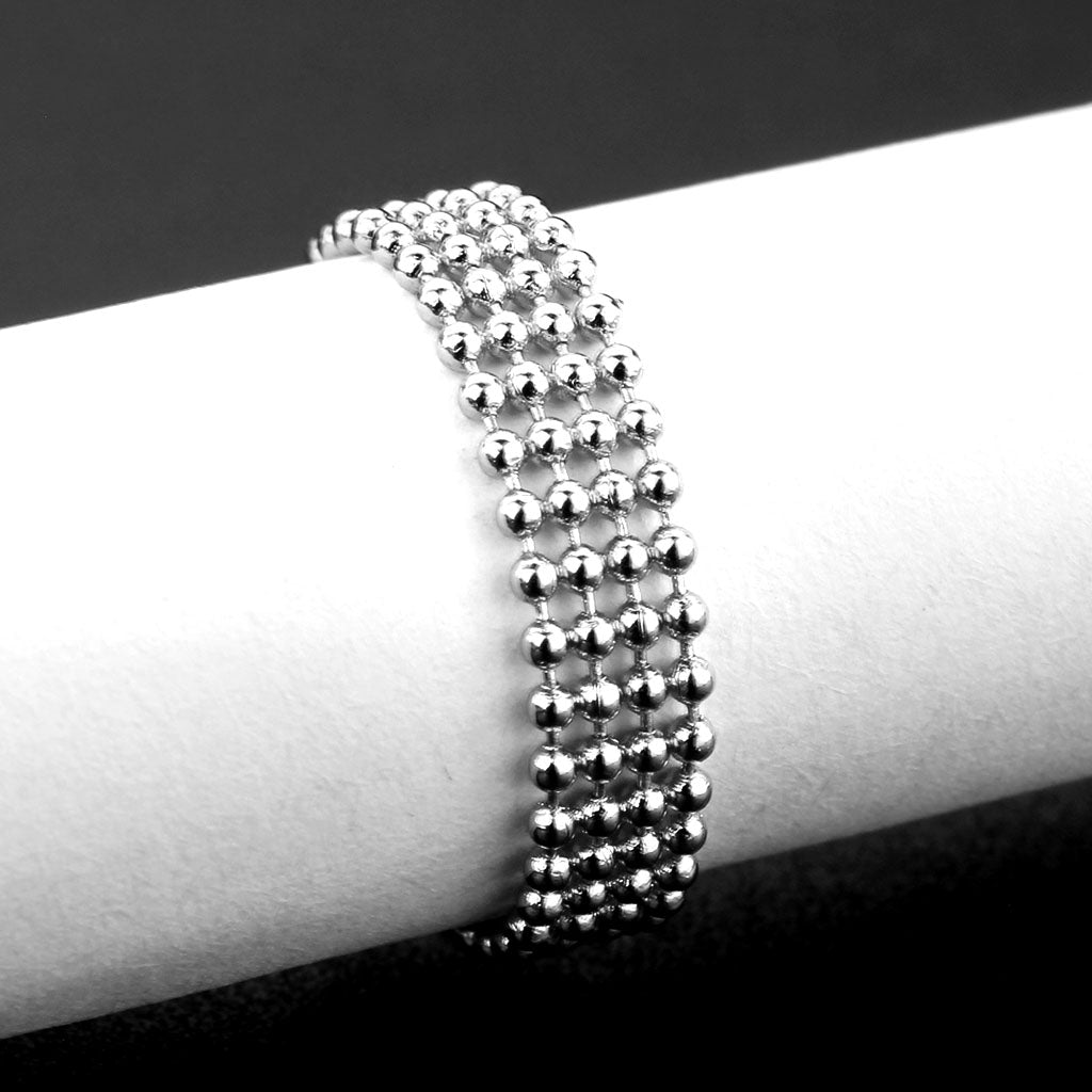Rhodium Brass Ring with No Stone in No Stone