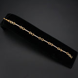 Flash Rose Gold Brass Bracelet with AAA Grade CZ in Clear