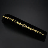 Flash Gold Brass Bracelet with AAA Grade CZ in Clear