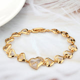 Flash Rose Gold Brass Bracelet with AAA Grade CZ in Clear