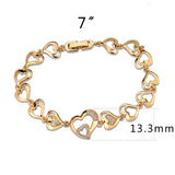 Flash Rose Gold Brass Bracelet with AAA Grade CZ in Clear
