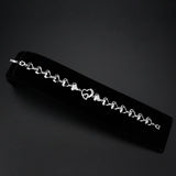 Rhodium Brass Bracelet with AAA Grade CZ in Clear