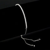 Rhodium Brass Bracelet with AAA Grade CZ in Clear