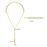 Gold Brass Bracelet with AAA Grade CZ in Clear