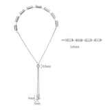 Rhodium Brass Bracelet with AAA Grade CZ in Clear