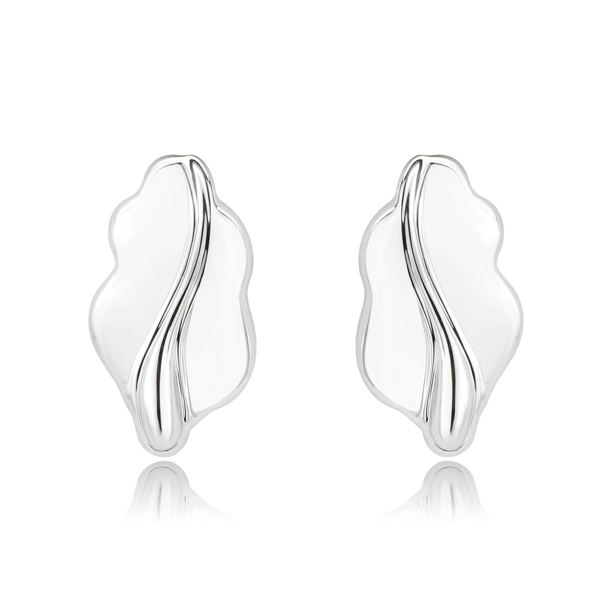Imitation Rhodium Brass Earring with NoStone in No Stone