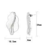 Imitation Rhodium Brass Earring with NoStone in No Stone