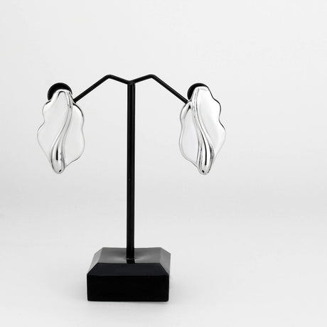 Imitation Rhodium Brass Earring with NoStone in No Stone