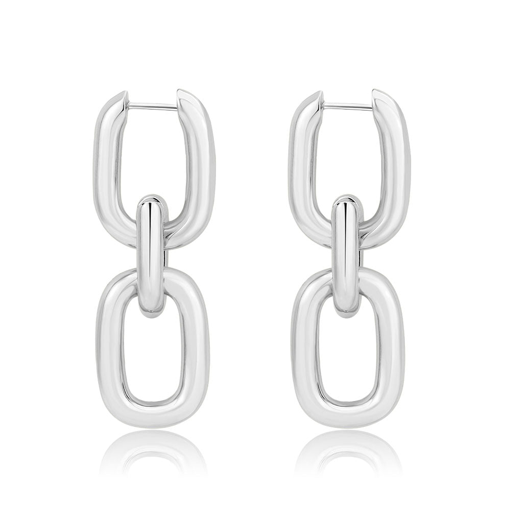 Imitation Rhodium Brass Earring with NoStone in No Stone
