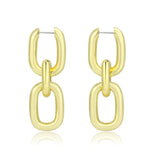 Flash Gold Brass Earring with NoStone in No Stone