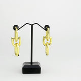 Flash Gold Brass Earring with NoStone in No Stone