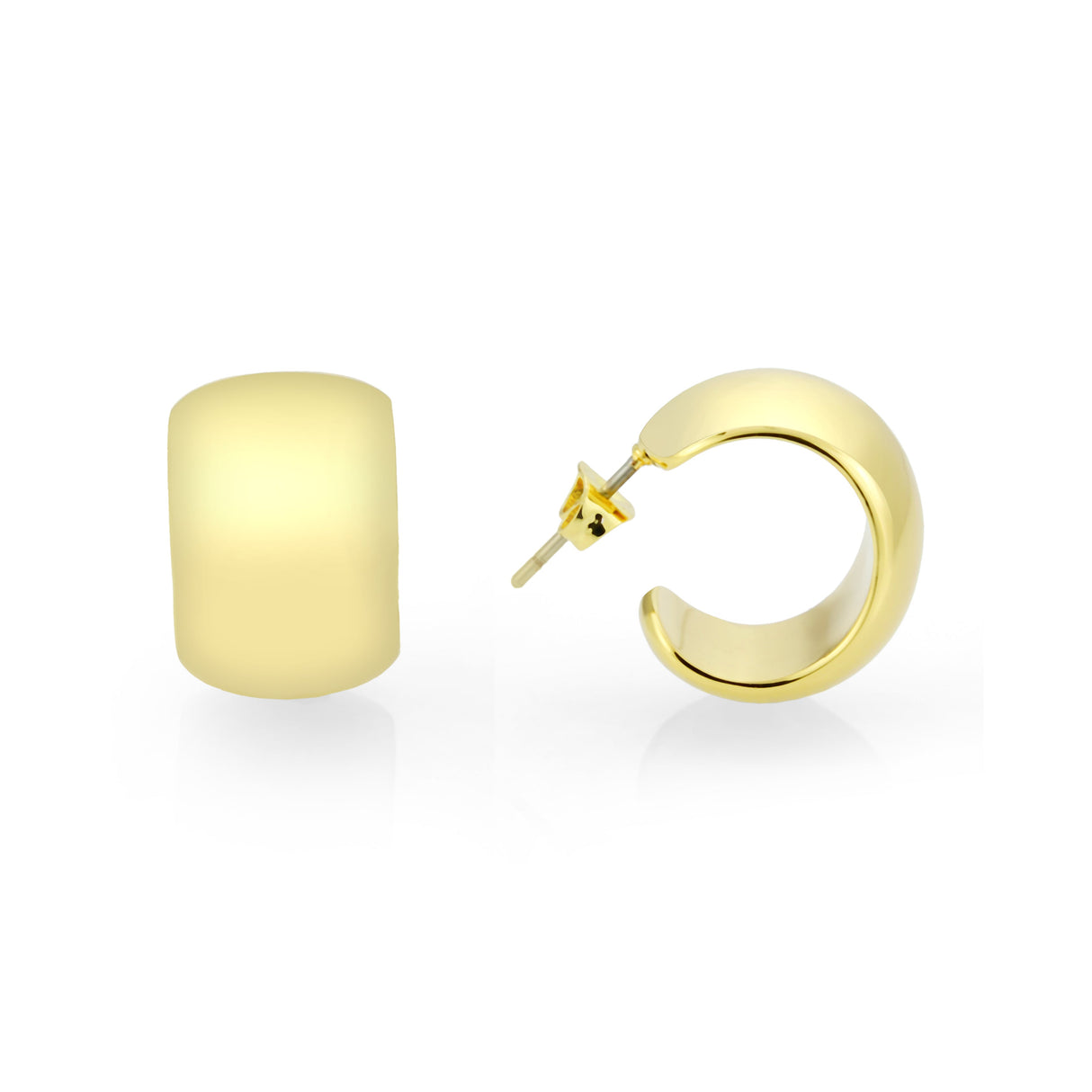 Flash Gold Brass Earring with NoStone in No Stone