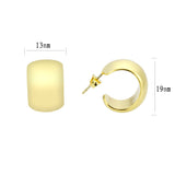Flash Gold Brass Earring with NoStone in No Stone