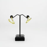 Flash Gold Brass Earring with NoStone in No Stone