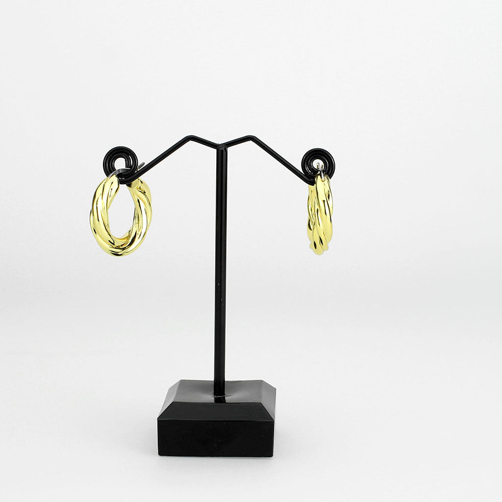 Flash Gold Brass Earring with NoStone in No Stone