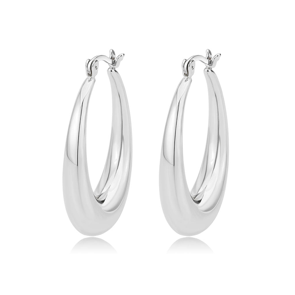 Imitation Rhodium Brass Earring with NoStone in No Stone