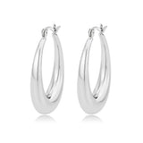 Imitation Rhodium Brass Earring with NoStone in No Stone