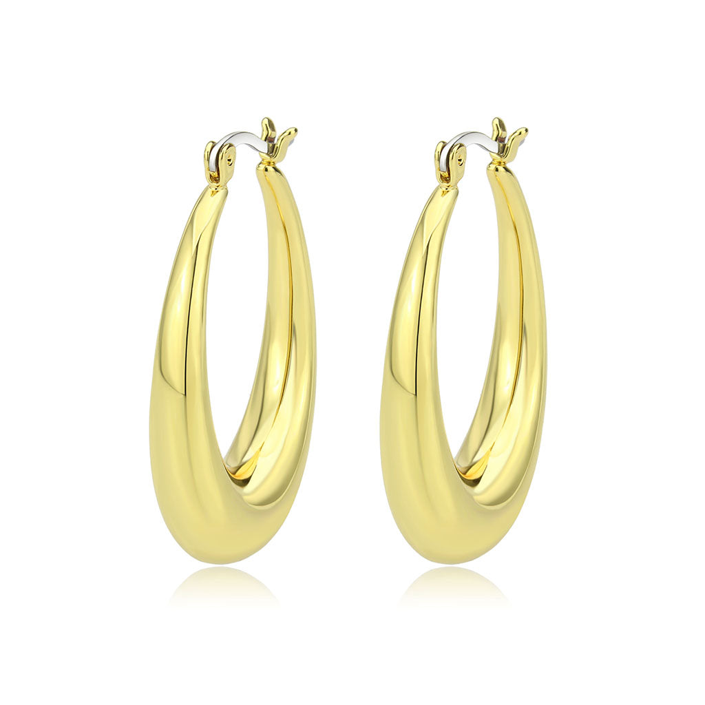 Flash Gold Brass Earring with NoStone in No Stone