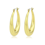 Flash Gold Brass Earring with NoStone in No Stone