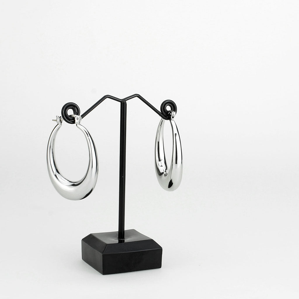 Imitation Rhodium Brass Earring with NoStone in No Stone