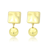 Flash Gold Brass Earring with NoStone in No Stone