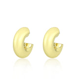 Flash Gold Brass Earring with NoStone in No Stone